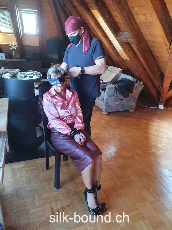 Ramona - kidnapped and tied in the bathroom